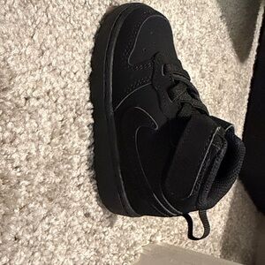 Nike Kids Black High-Top Sneakers